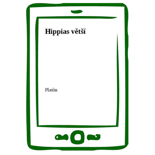 E-kniha Hippias větší - Platón - 