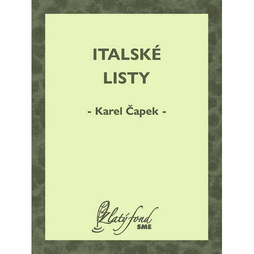 E-kniha Italské listy - Karel Čapek - 